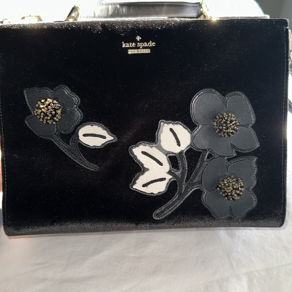Kate Spade Cameron Street Velvet Crossbody Embellished Sam Handbag